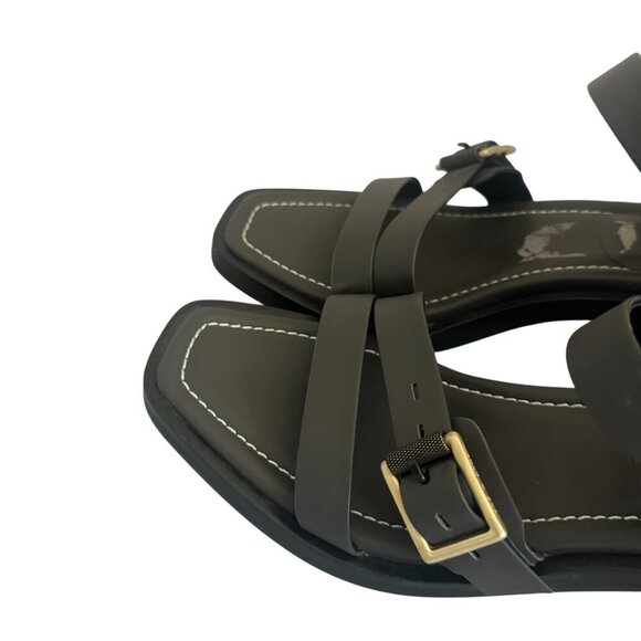 Rag & Bone Fallon Block Heel Sandals Shoes Strappy Buckle Grey Size 40 9.5 Women - Picture 3 of 13